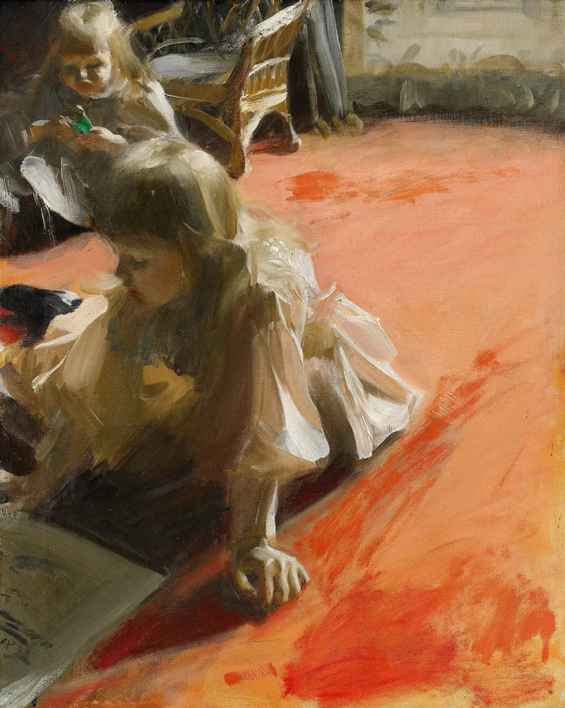 Portret Ramóna Subercaseaux Vicuña z jego córek - Anders Zorn