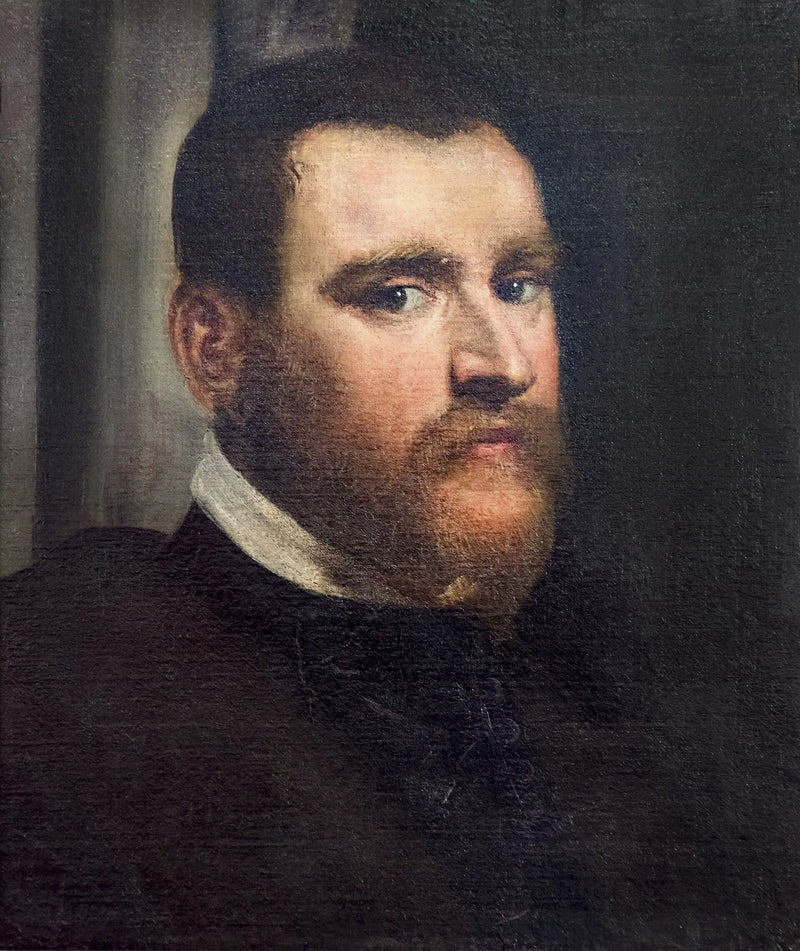 Portret przypisywany szlachetnemu weneckiemu Zuan Pietro Ghisi - Jacopo Tintoretto