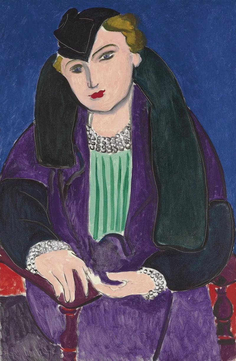 Portret w niebieskim płaszczu - Henri Matisse