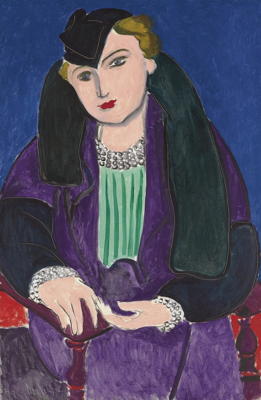 Portret w niebieskim płaszczu - Henri Matisse