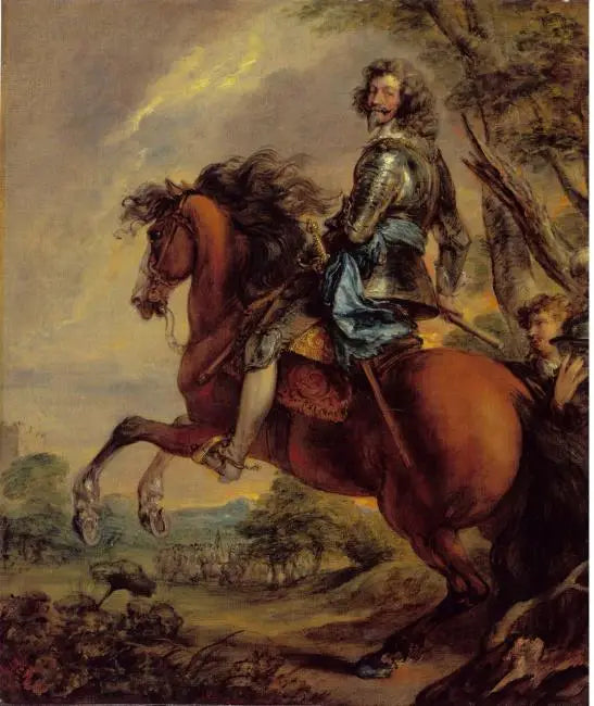Portret Alberta de Ligne, księcia van Arenberg, na koniu - Thomas Gainsborough