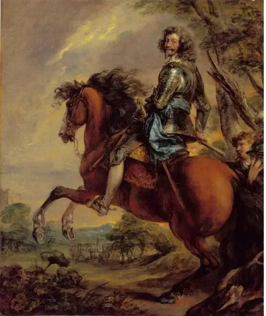 Portret Alberta de Ligne, księcia van Arenberg, na koniu - Thomas Gainsborough