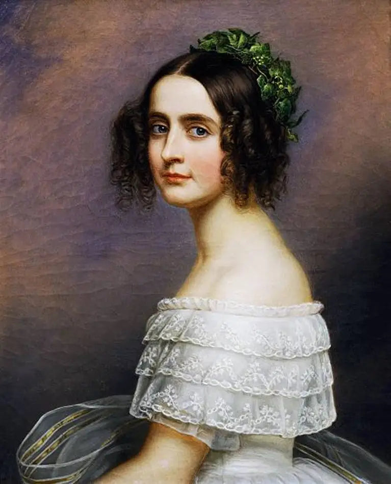 Portret Aleksandry Amalie z Bawarii (1826-1875) - Joseph Karl Stieler