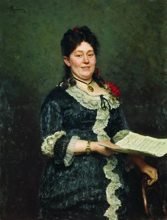 Portret Aleksandry Molas - Ilya Repin