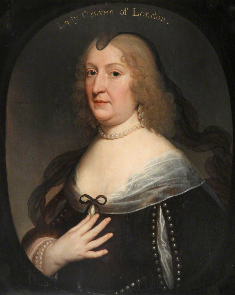 Portret Amalie Elisabeth von Hanau-Münzenberg (1602-1651) - Gerrit van Honthorst