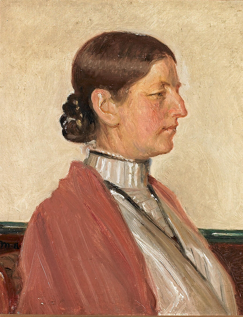 Portrait d'Anna Ancher. - Michael Peter Ancher
