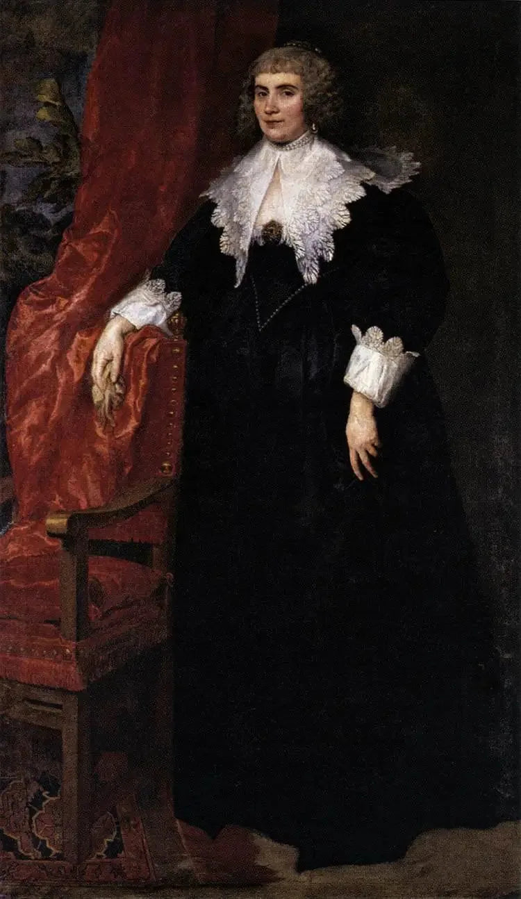 Portrait d'Anna van Craesbecke - Antoine van Dyck image 1 copie de tableau peinte à la main
