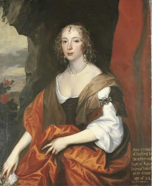 Portret Anne Carr, Lady Russell - Antoine van Dyck