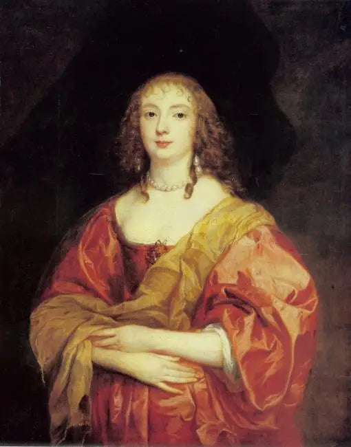 Portret Anne Carr, Lady Russell, hrabiny Bedford (1615-1684), około 1639 - Antoine van Dyck