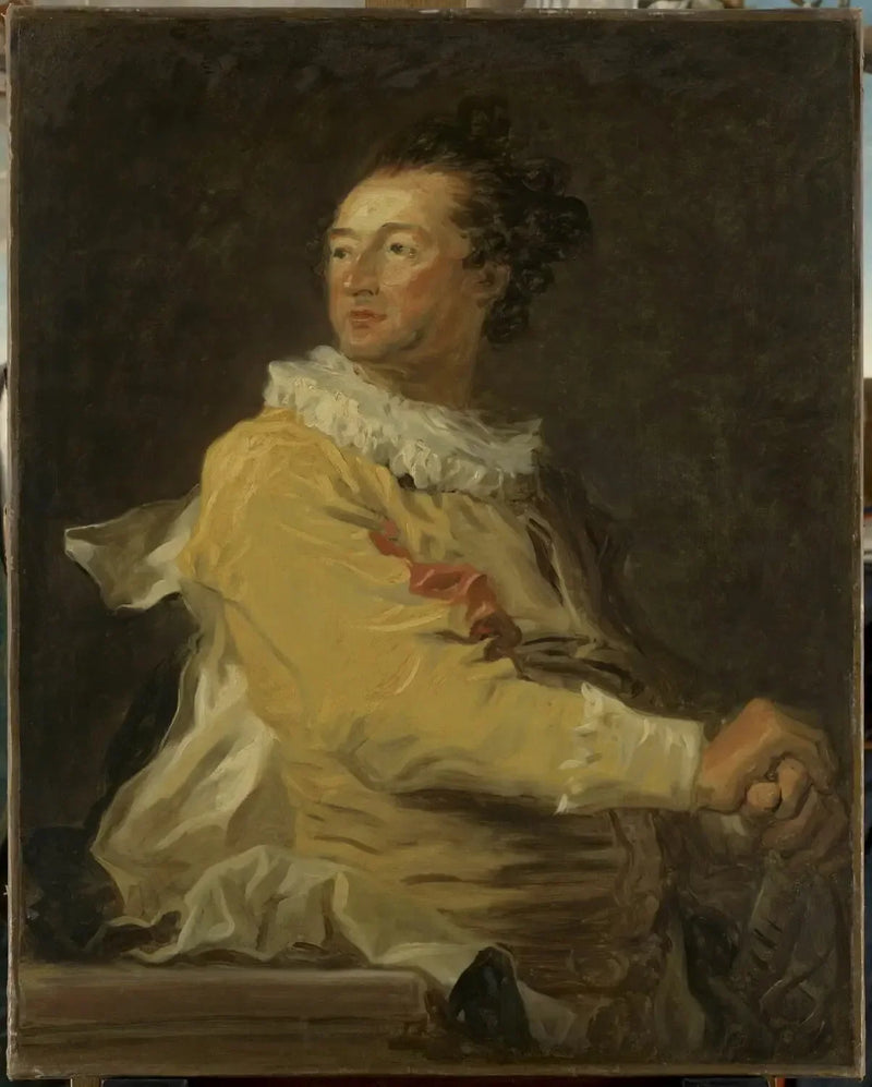 Portret Anne-François d'Harcourt, księcia de Beuvron w roli z komedii włoskiej - Jean-Honoré Fragonard
