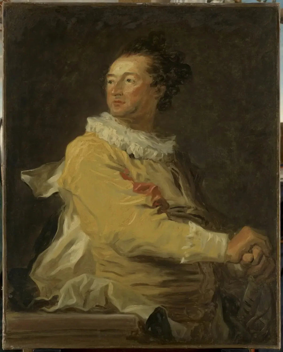 Portret Anne-François d'Harcourt, księcia de Beuvron w roli z komedii włoskiej - Jean-Honoré Fragonard