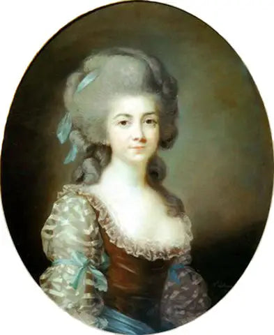 Portrait d'Antoinette Saint-Huberty (1756-1812), actrice française. - Élisabeth Vigée Le Brun image 1 reproduction artisanale de tableau