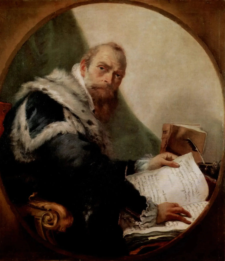 Portret Antonio Riccobono - Giovanni Battista Tiepolo