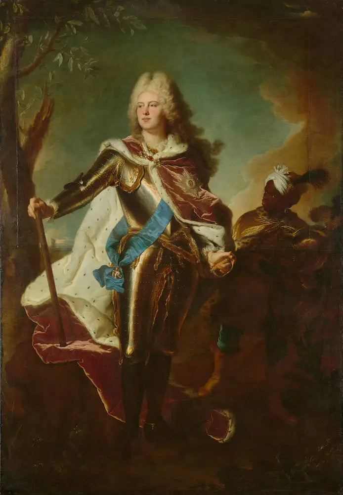 Portret Augusta III Polski - Hyacinthe Rigaud