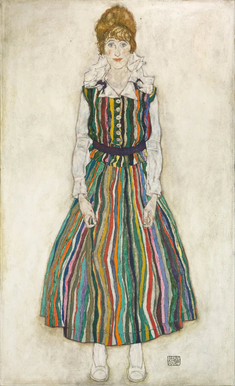 Portret Edith (żony artysty) - Egon Schiele