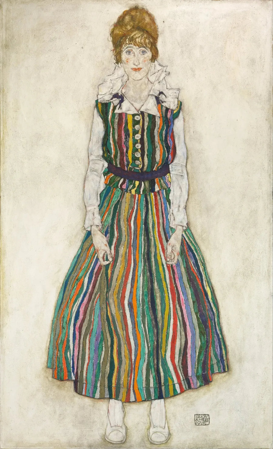 Portret Edith (żony artysty) - Egon Schiele