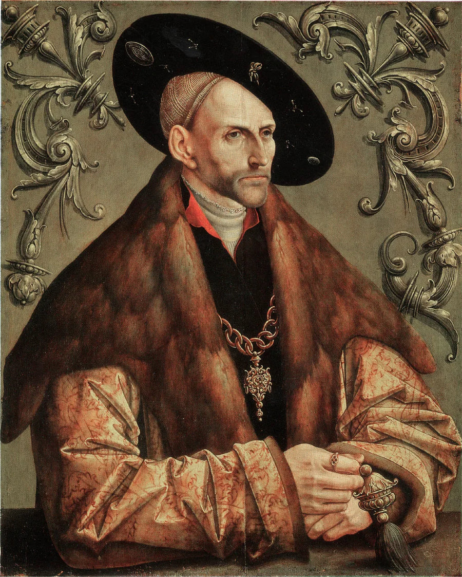 Portret Edzarda I, hrabiego Oost-Frieslandu - Jacob Cornelisz van Oostsanen