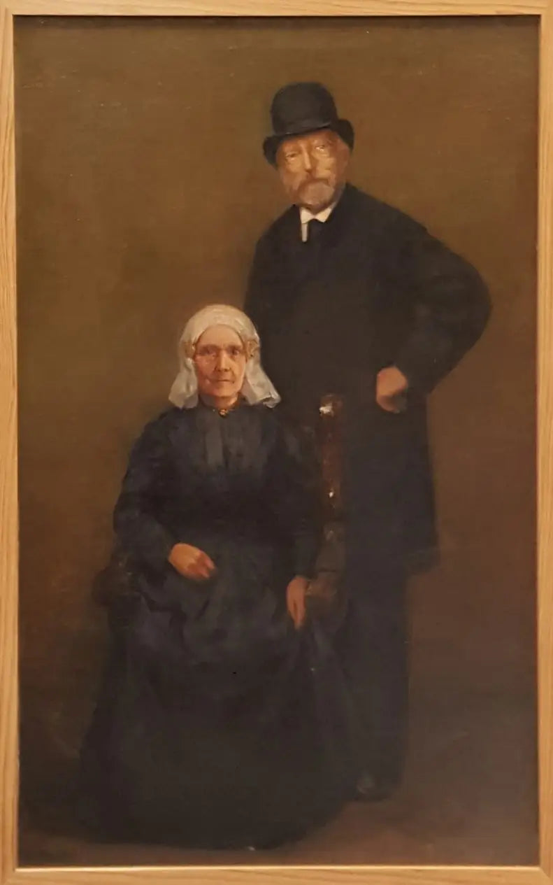 Portret Egberta Kuipersa (1828-1892) i Jantje Wiegersma (1828-...) - Piet Mondrian