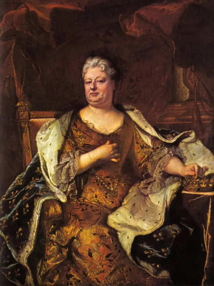 Portret Elżbiety-Charlotty Orleańskiej - Hyacinthe Rigaud