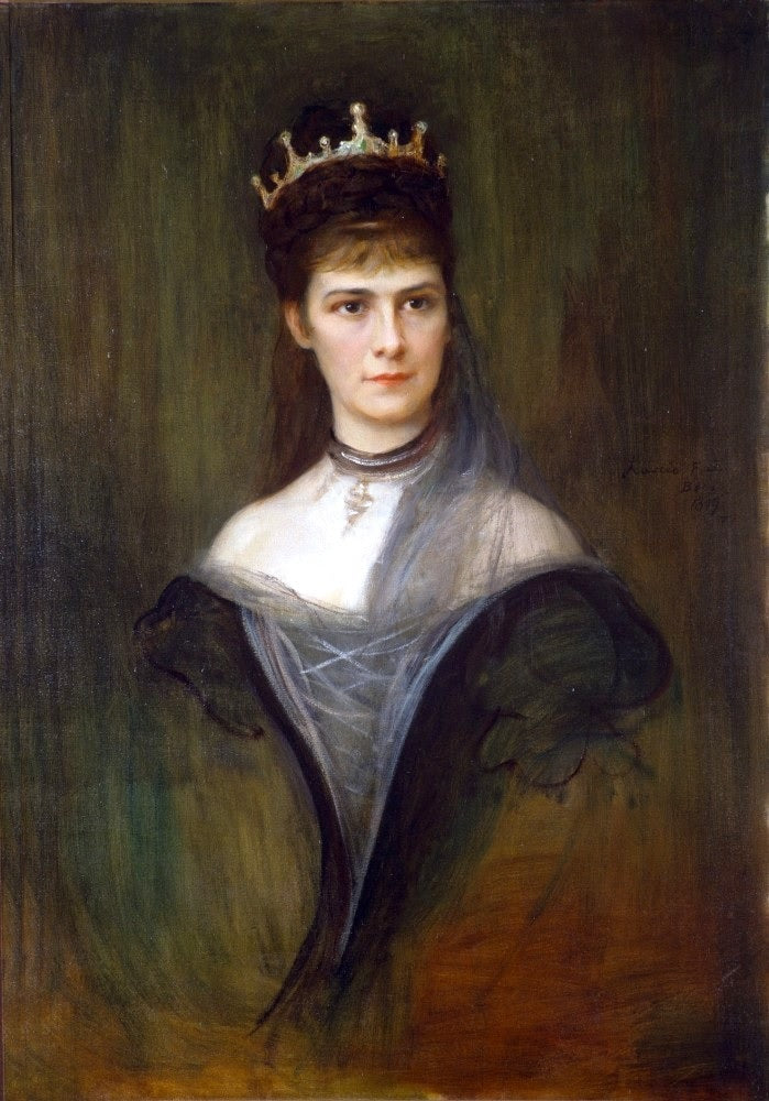 Portrait d'Élisabeth de Bavière, reine de Hongrie et impératrice d'Autriche - Philip de László