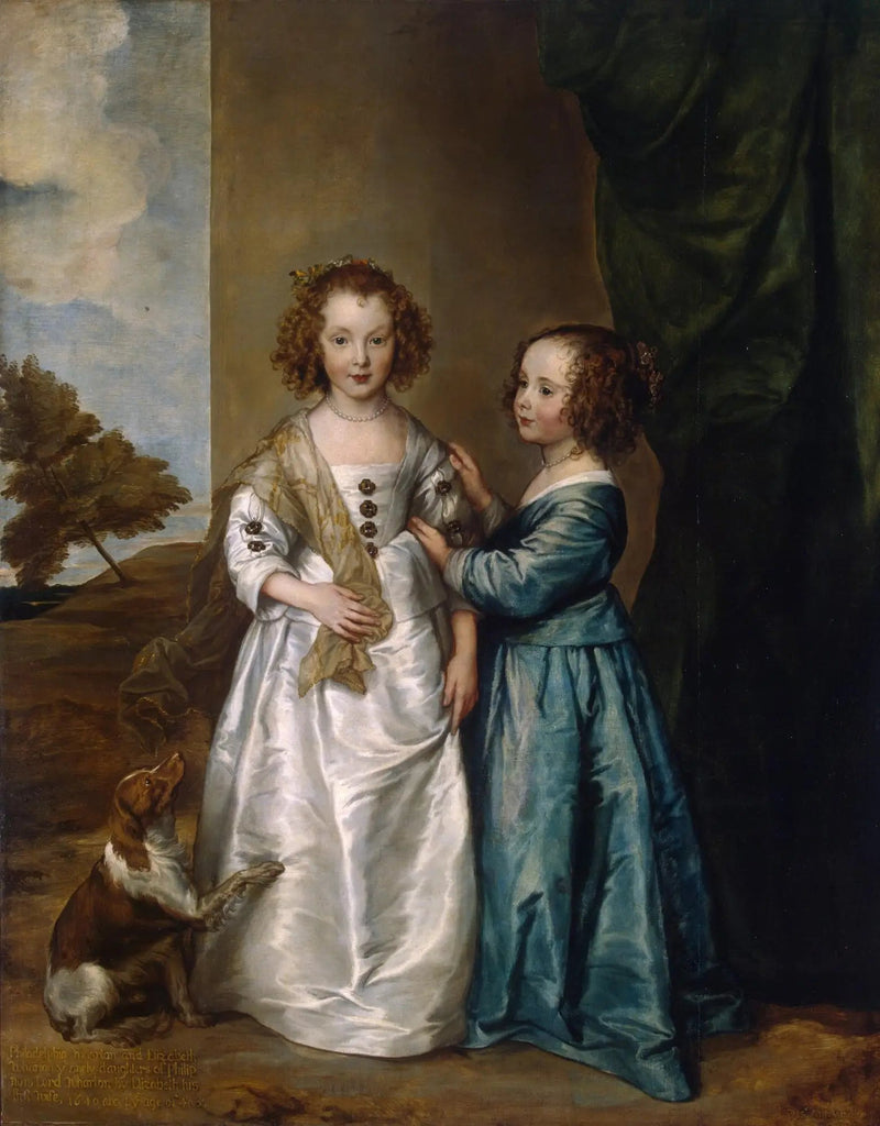 Portret Elżbiety i Philadelphii Wharton - Antoine van Dyck