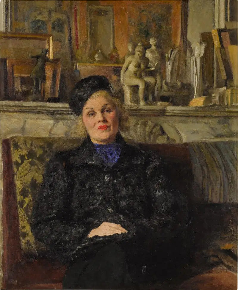 Portret Elviry Popesco - Édouard Vuillard