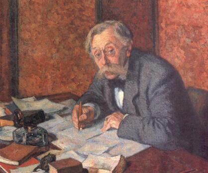 Portret Émile Verhaeren - Théo van Rysselberghe
