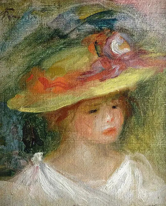 Portret dziecka w kapeluszu - Pierre-Auguste Renoir