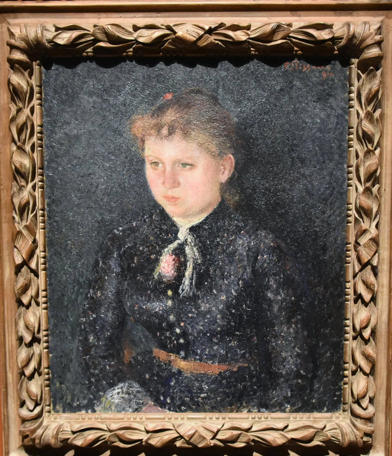 Portret Eugénie Estruc, zwanej Nini - Camille Pissarro