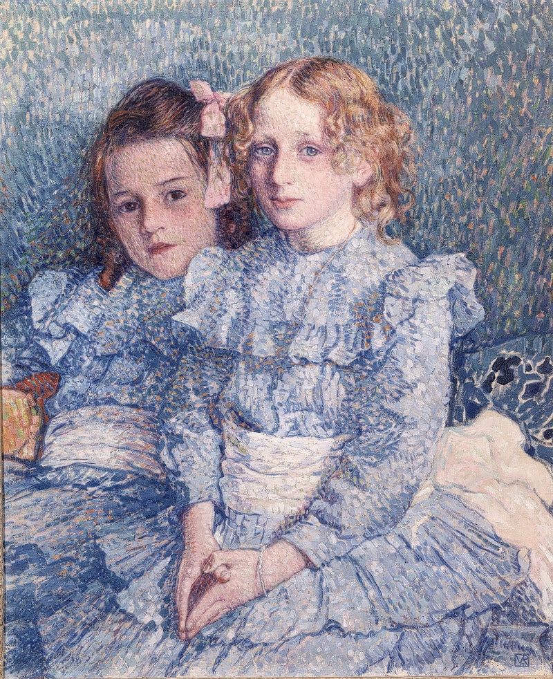 Portret Hélène i Michètte Guinotte - Théodore van Rysselberghe