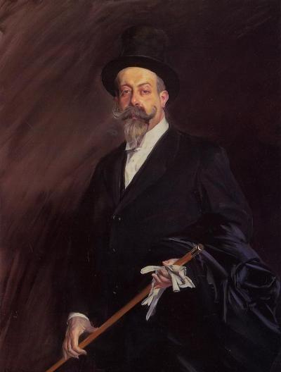 Portrait d'Henri Gauthier Villars, alias Willy - Giovanni Boldini image 1 copie peinte à la main à l’huile