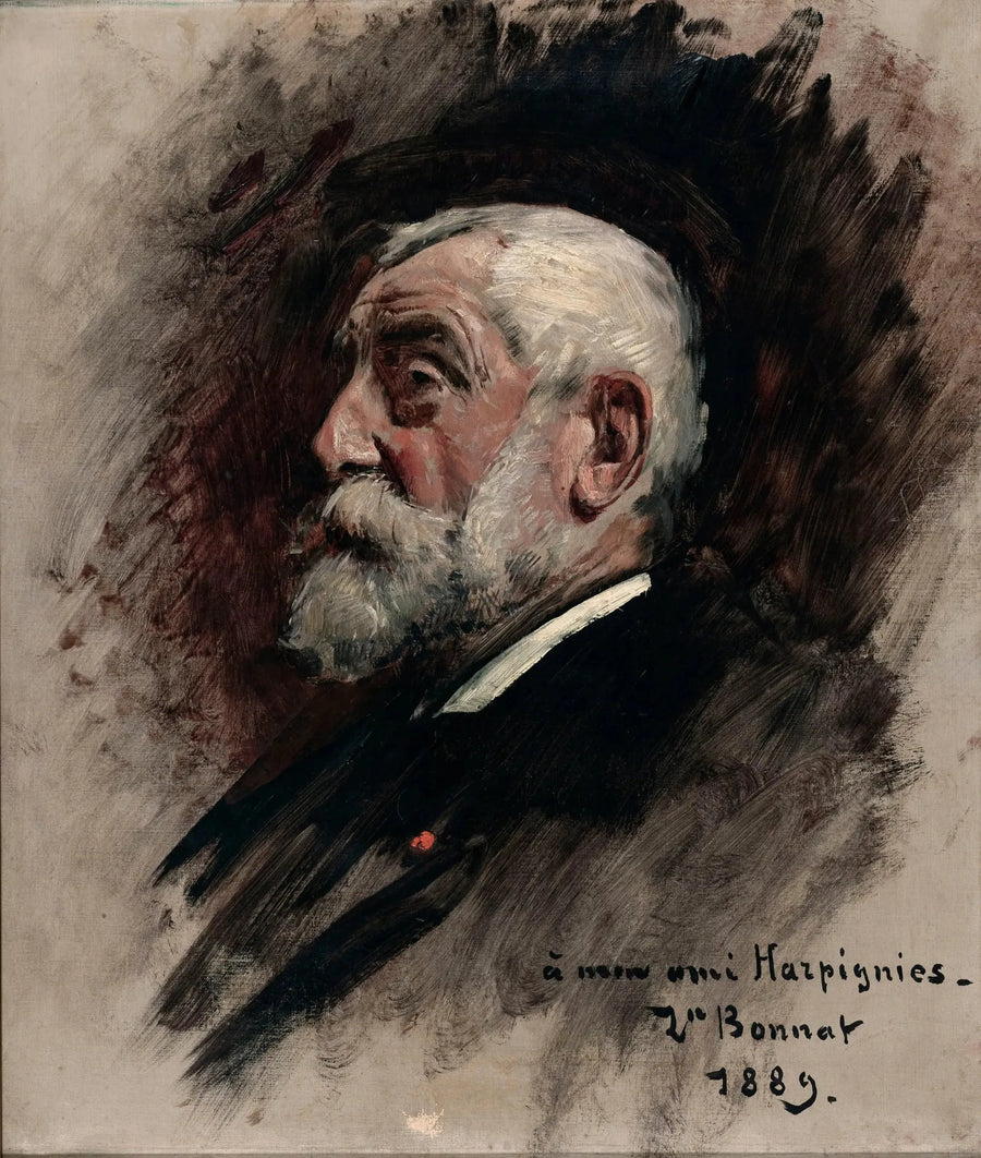 Portret Henri Harpignies - Léon Bonnat