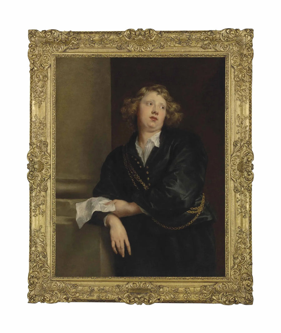 Portret Henricusa Liberti (1628-1661). Kompozytor i organista - Antoine van Dyck