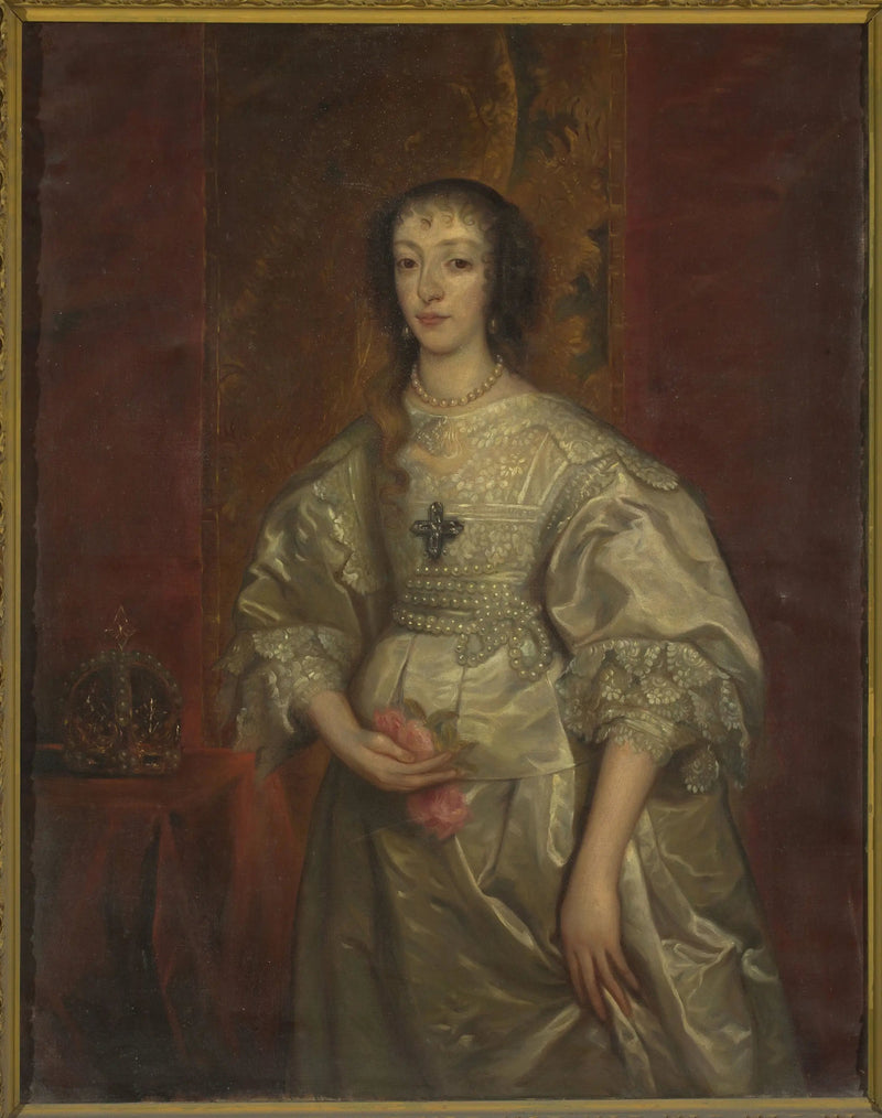 Portret Henriette Marie (1609-1699), królowej Anglii - Antoine van Dyck