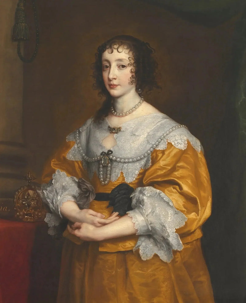 Portret Henriette-Marii Francji, królowej Anglii, Szkocji i Irlandii - Antoine van Dyck