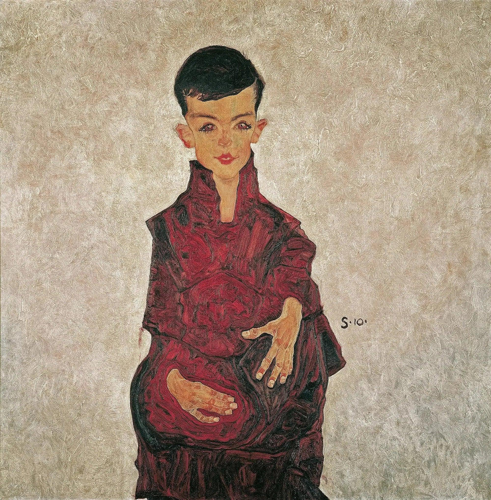 Portrait d'Herbert Reiner - Egon Schiele image 1 tableau peint à l’huile sur toile
