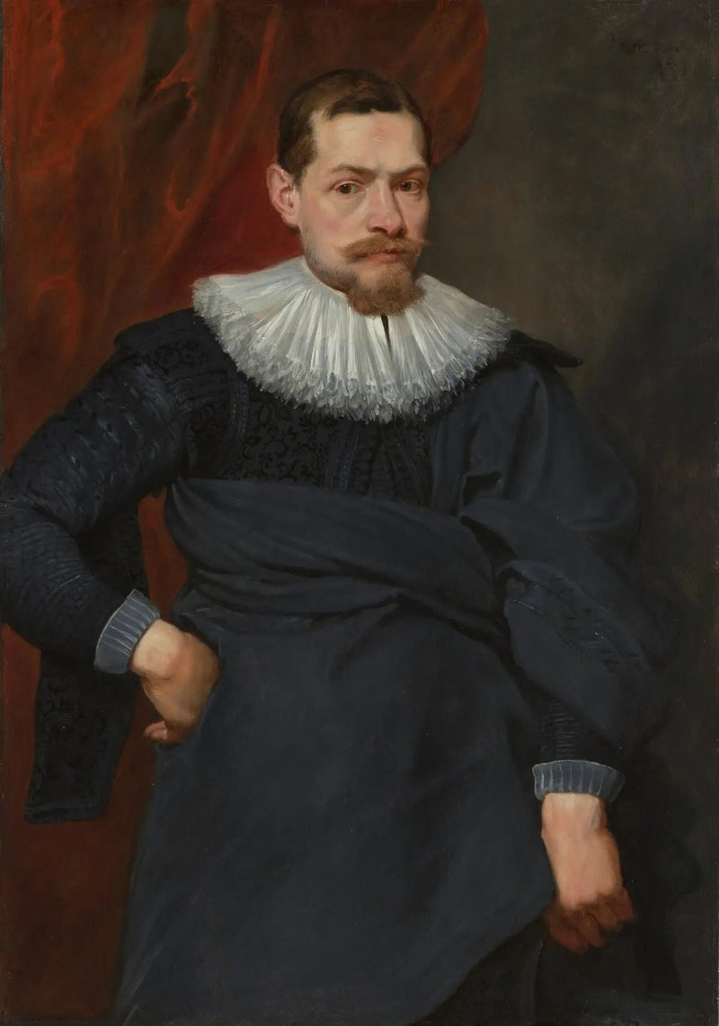 Portret mężczyzny z truskawką bez skrobi - Antoine van Dyck