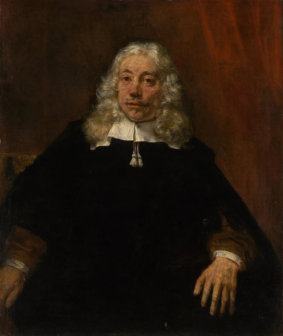 Portret mężczyzny z białymi włosami - Rembrandt