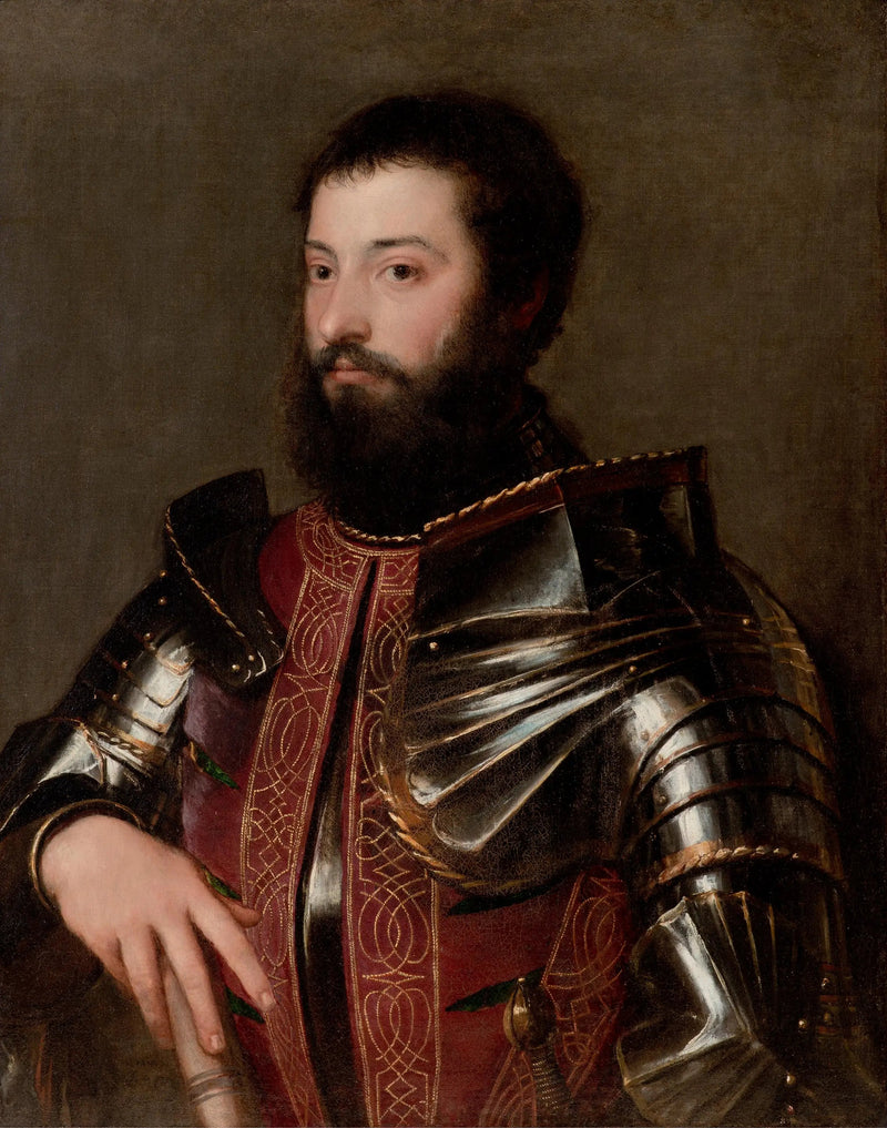 Portret mężczyzny w zbroi - Titian