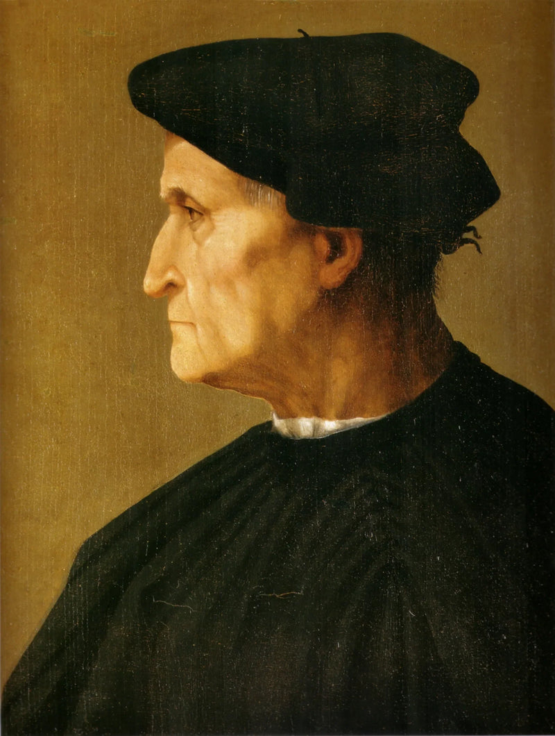 Portret mężczyzny w czerni - Rosso Fiorentino
