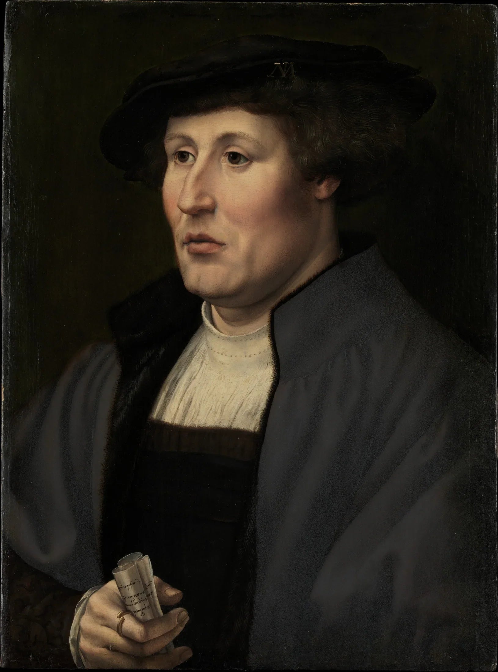 Portrait d'homme - Jan Gossaert image 1 reproduction artisanale de tableau