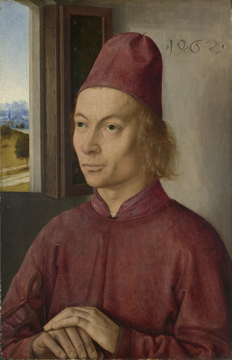 Portret mężczyzny (Jan van Winckele ?) - Dirk Bouts