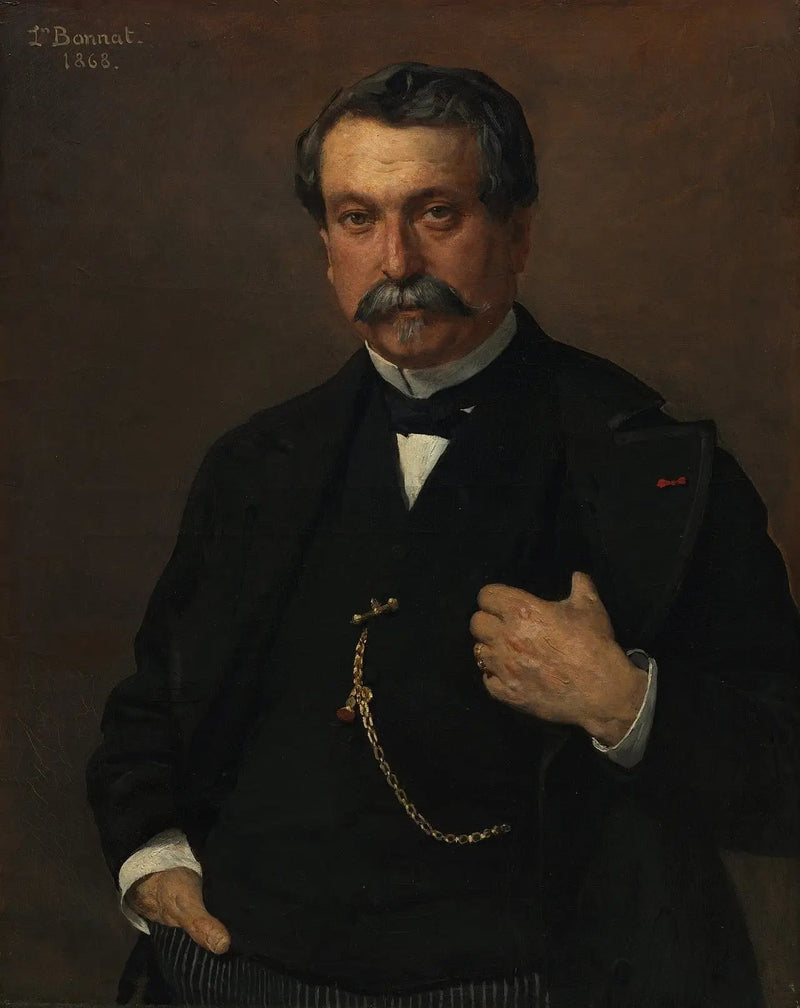 Portret mężczyzny - Léon Bonnat