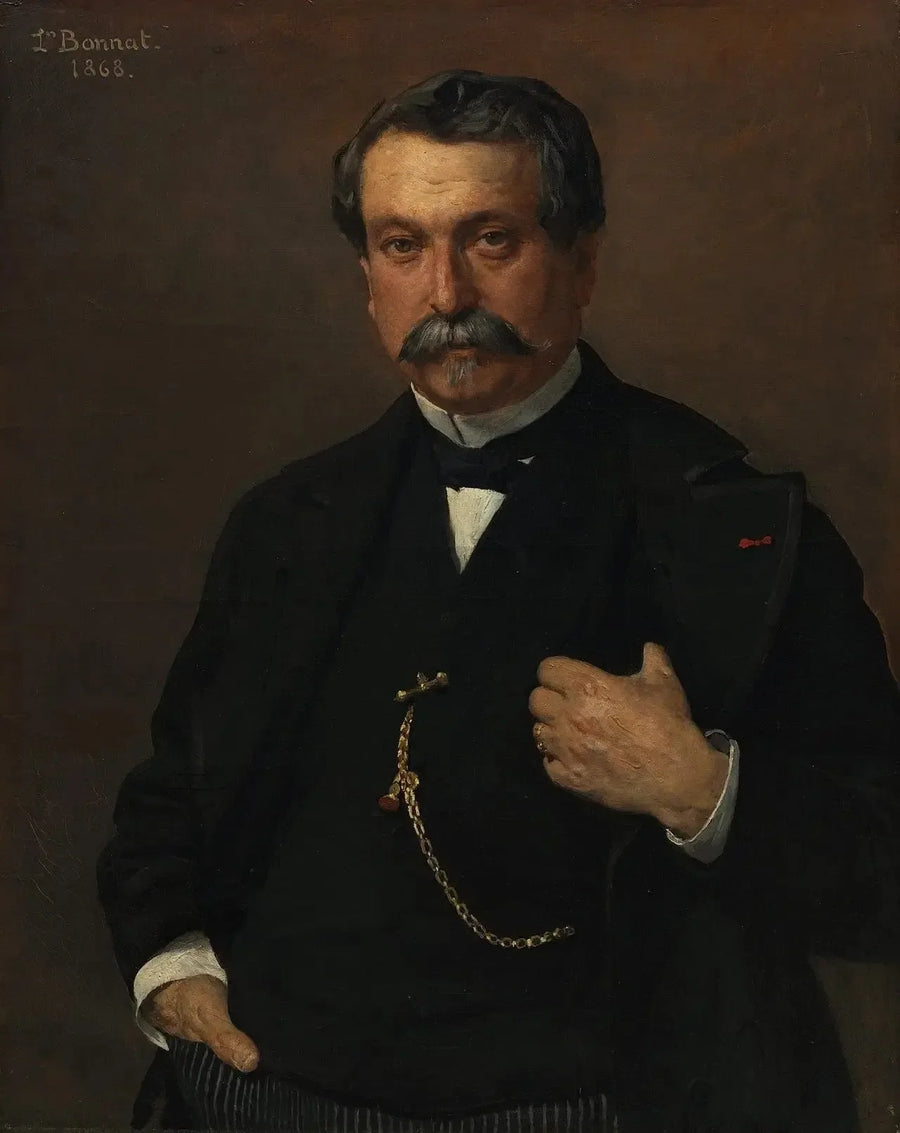 Portret mężczyzny - Léon Bonnat