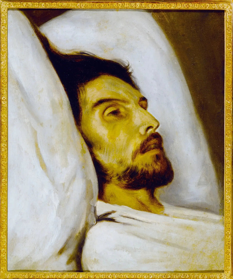 Portret mężczyzny na jego łożu śmierci, dawniej zwany Armand Carrel - Paul Delaroche