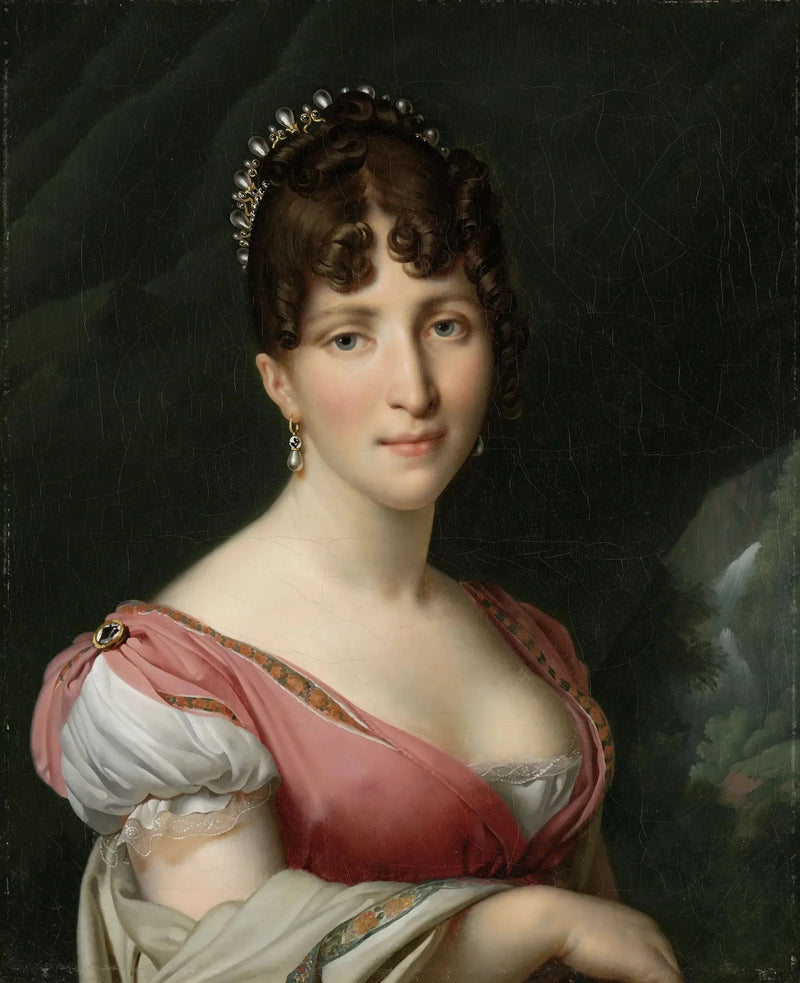 Portret Hortense de Beauharnais, królowej Holandii - Anne-Louis Girodet