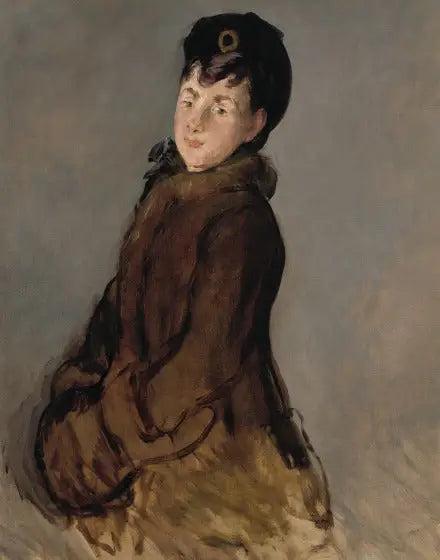 Portret Isabelle Lemonnier z mankietem - Édouard Manet