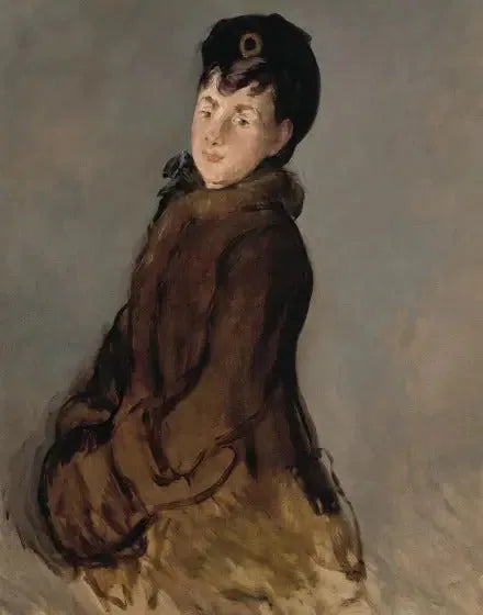 Portret Isabelle Lemonnier z mankietem - Édouard Manet