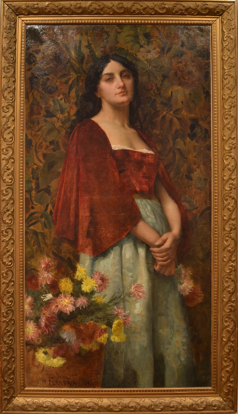 Portret Włoszki - Hippolyte Flandrin