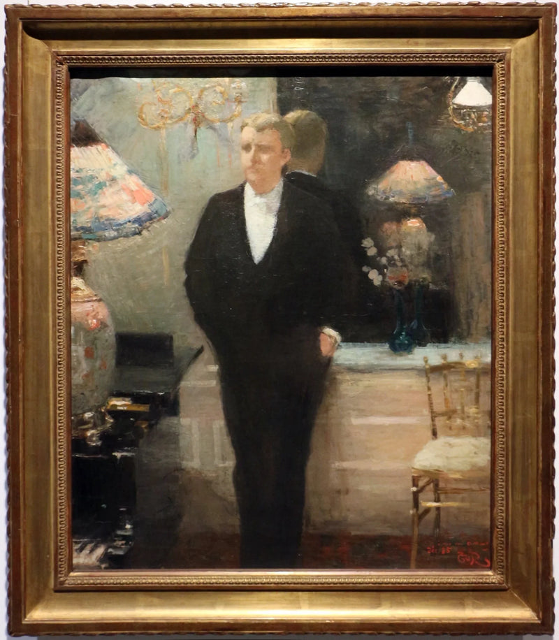 portret Octave Maus - Theo van Rysselberghe